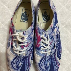 Vans Women's Multicolor Canvas Sneakers Size  8.5